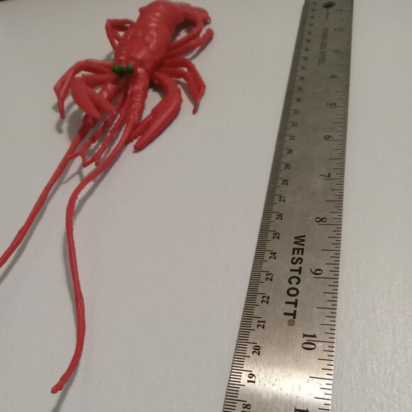 Lobster, California spiny lobster, Realistic vintage Rubber toy 10 inches - Picture 1 of 1